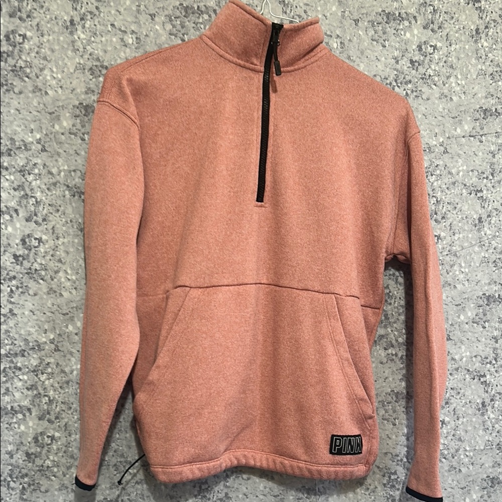 PINK Victoria's Secret Men's Half-Zip Sweater - Pink